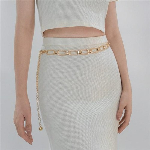  chain lady fashion all-Purpose geometry Metal layer gold occidental style ornament Dress