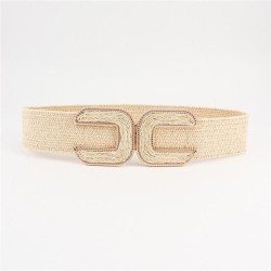 summer fashion elasticity weave bucklePP belt comfort all-Purpose Tightness Gi..