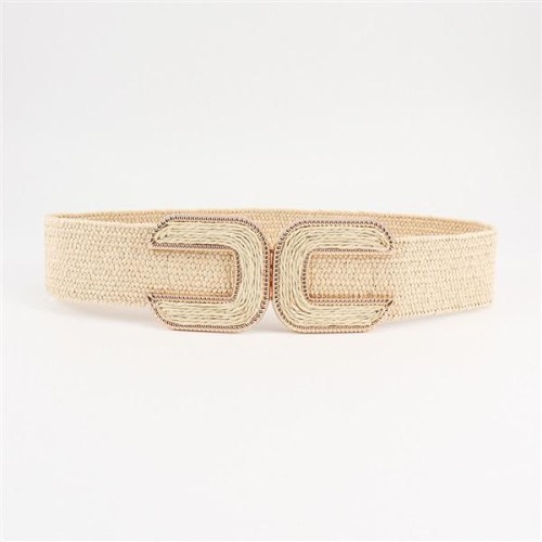 summer fashion elasticity weave bucklePP belt comfort all-Purpose Tightness Girdle multicolor ornament Dress