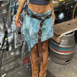  occidental style retro buckle leather belt personality head accessories buckl..