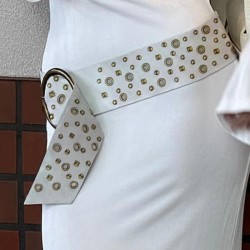  fashion retro RivetPU leather belt sexy Tightness Girdle accessories belt