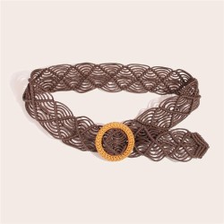pure handmade rope weave retro ethnic style lady width Girdle occidental style..