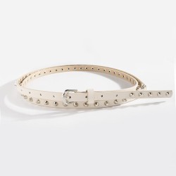 lady Double circle all-Purpose leisure belt Rivet super long punk Cowboy class..