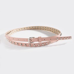 lady Double circle all-Purpose leisure belt Rivet super long punk Cowboy class..