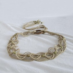 Bohemia wind rope weave ethnic style handmade woman belt leisure wind fine rop..