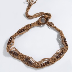 Bohemia buckle rope weave ethnic style handmade woman belt leisure wind rope