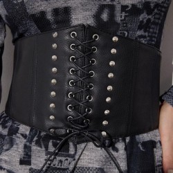 occidental styleI wind woman punk eyes width Tightness elasticity belt Girdle ..