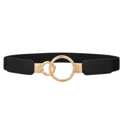 Tightness belt woman black summer all-Purpose fashion ornament Girdle elastici..