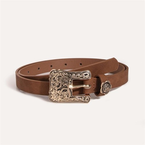  silver retro carving occidental style leisure woman belt woman black belt woman all-Purpose classic bel
