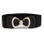Pearl buckle Tightness width lady Girdle black sweet elegant woman belt