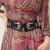 gold buckle belt woman width ornament Coat sweater belt elasticity brief all-Purpose Girdle accessories black