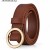 belt woman  Double row eyes trend leather Metal hollow women dress punk belt