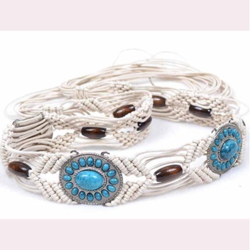 Bohemia handmade weave tassel belt chain women dress Dress all-Purpose ethnic style belt