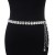  occidental style lady belt leisure silver leaf ornament Metal chain chain big