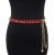  occidental style lady belt leisure silver leaf ornament Metal chain chain big
