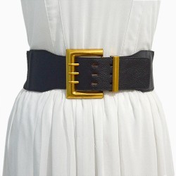 occidental style lady belt leisure retro wind Metal ornament buckle elasticity..