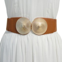  women belt  personality Metal buckle ornament samll Girdle  elasticity Tightn..