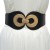  women belt  personality Metal buckle ornament samll Girdle  elasticity Tightness belt Imitation leather belt