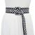  women belt lady leisure pure color ornament super long canvas width Girdle big