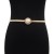 lady belt leisure elasticity Tightness Metal belt brief Round buckle Metal chain chain