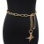 lady autumn Winter belt brief ornament Pearl diamond mosaic buckle Imitation leather elasticity Tightness bel