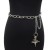  occidental style women belt leisure punk wind ornament meteor buckle Metal chain chain big