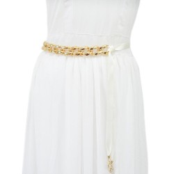 autumn Winter lady belt leisure ornament chain chain brief rope big