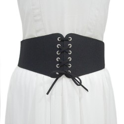 autumn Winter lady belt ornament canvas surface elasticity Tightness Imitation..