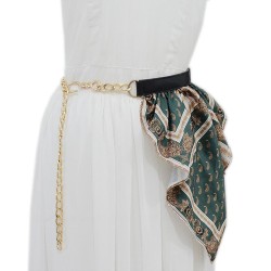 autumn Winter lady belt personality leisure ethnic style silk Girdle punk Meta..
