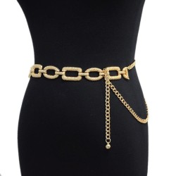  occidental style women summer belt leisure punk wind ornament slim Metal chai..