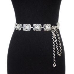  lady belt leisure retro carving ornament crystal Metal chain chain