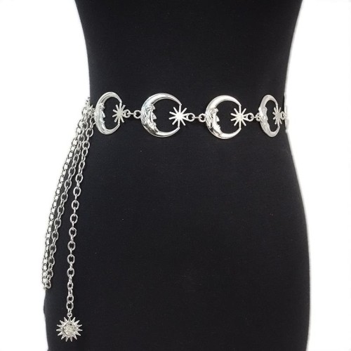 Korean style women belt lady leisure ornament day buckle ornament chain Metal chain