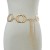  women belt leisure ornament buckle pattern Metal chain Girdle big