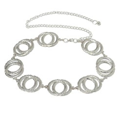 occidental style lady Metal Double chain chain  women fashion all-Purpose Meta..