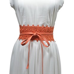 color Optional lady lace flower width belt women ornament fashion all-Purpose ..