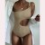summer Swimwear occidental style pure color one-piece Swimsuit female beltins wind Swimsuit