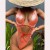 occidental style belt bikini sexy pure color Split  lady Swimsuit set