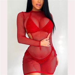occidental style women dress one-piece hollow tee Dress bag