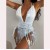 occidental style bikini tassel Split  Swimsuit threebikini