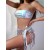 occidental style Split  Swimsuit three set woman sexy tassel bikinibikini