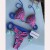 occidental style sexy two Swimsuit splice color Swimwear lady high bikini