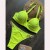 occidental style bikini  pure color Swimsuit  beach sexy lady Swimwear