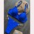 occidental style bikini  pure color Swimsuit  beach sexy lady Swimwear