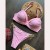 occidental style bikini  pure color Swimsuit  beach sexy lady Swimwear