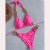 bikini chain sexy backless Split  Swimsuit splice colorbikini