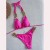 bikini chain sexy backless Split  Swimsuit splice colorbikini