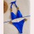 bikini chain sexy backless Split  Swimsuit splice colorbikini