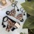 occidental style Swimsuit woman print triangle bikini rope belt threebikini Swimwear