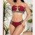  occidental style diamond crystal Swimsuit female Swimwear belt beachbikini
