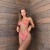 occidental style Split  Swimsuit woman print belt backless sexy bikini